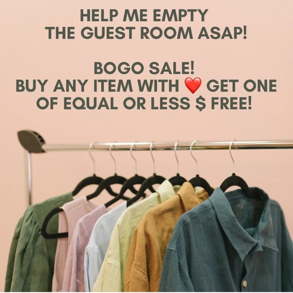 โค๏ธ BOGO Brick Red Plaid peasant style blouse Size Medium - Picture 10 of 10